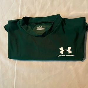 Under armour size medium workout shirt. Dark green. Never worn.